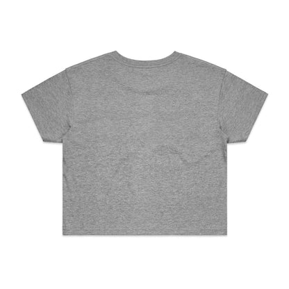 Women's Crop Tee Grey Marle - Back