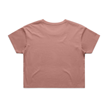 Women's Crop Tee Hazy Pink - Back