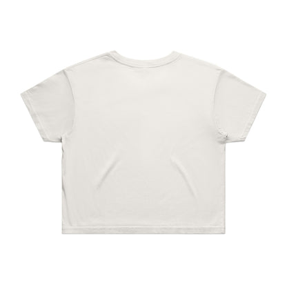 Women's Crop Tee Natural - Back