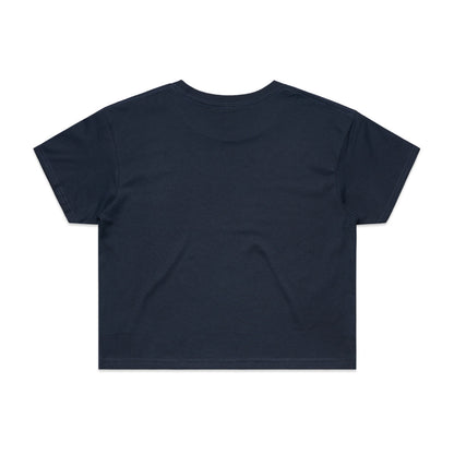 Women's Crop Tee Navy - Back
