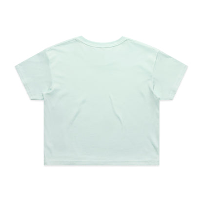 Women's Crop Tee Seafoam - Back