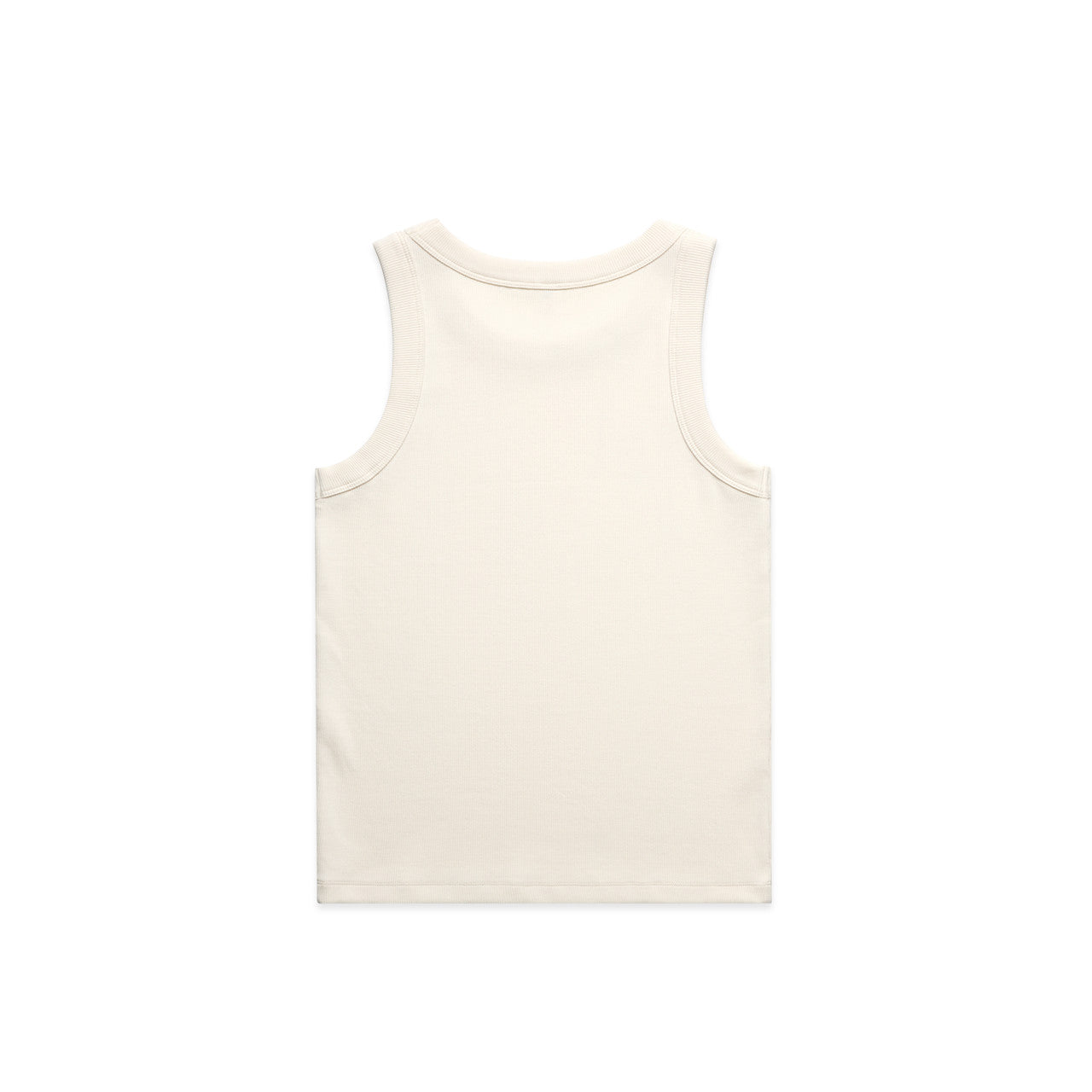 Women's Organic Rib Tank Ecru - Back