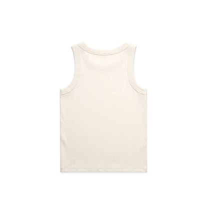 Women's Organic Rib Tank Ecru - Back