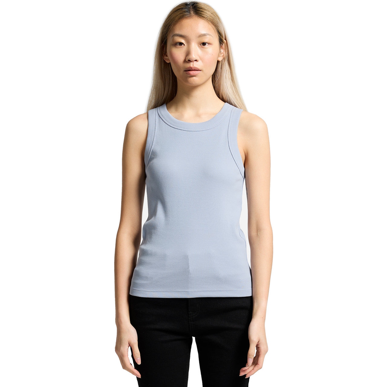 Women's Organic Rib Tank Front