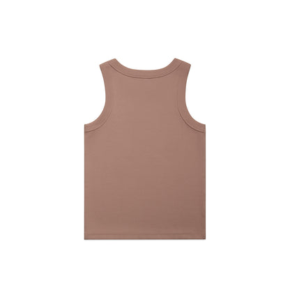 Women's Organic Rib Tank Hazy Pink - Back