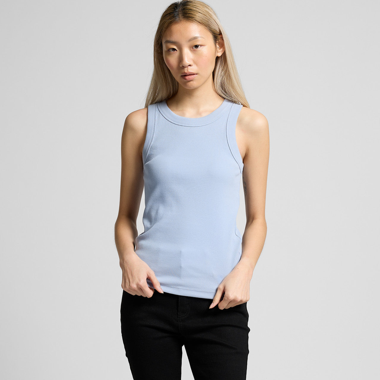 Women's Organic Rib Tank Back