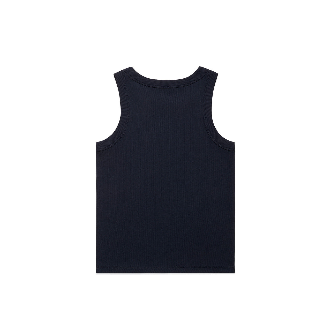 Women's Organic Rib Tank Navy - Back