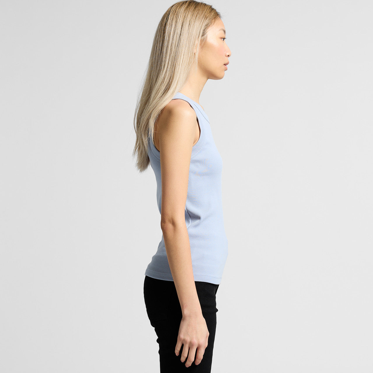 Women's Organic Rib Tank Side