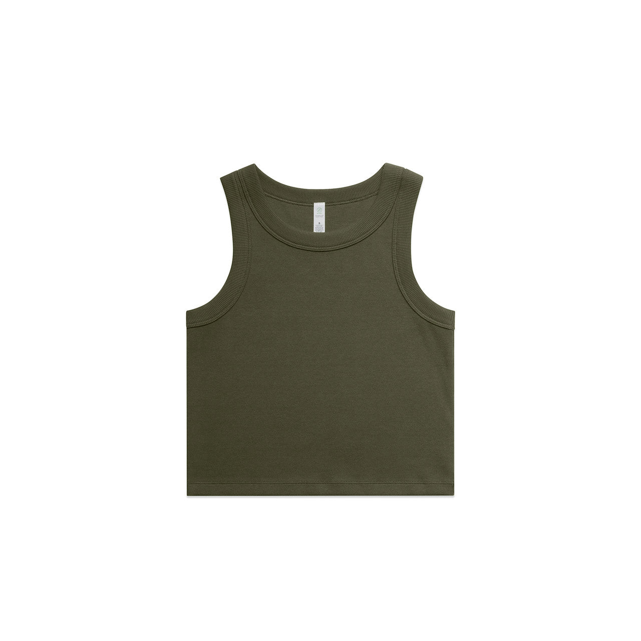 Women's Organic Rib Crop Tank