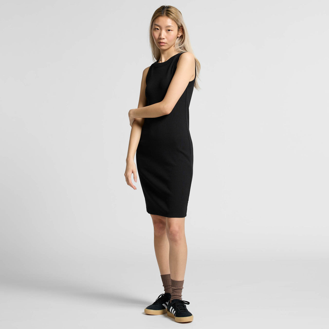 Women's Organic Rib Dress Back