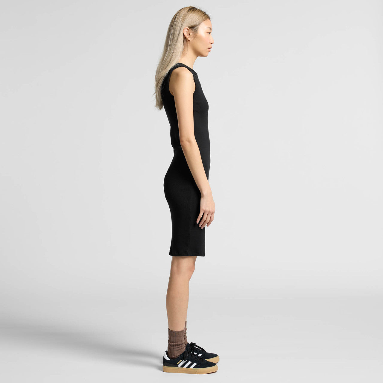 Women's Organic Rib Dress Side