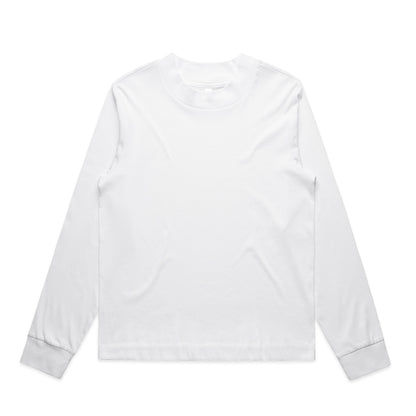 Women's Mock L/S Tee White