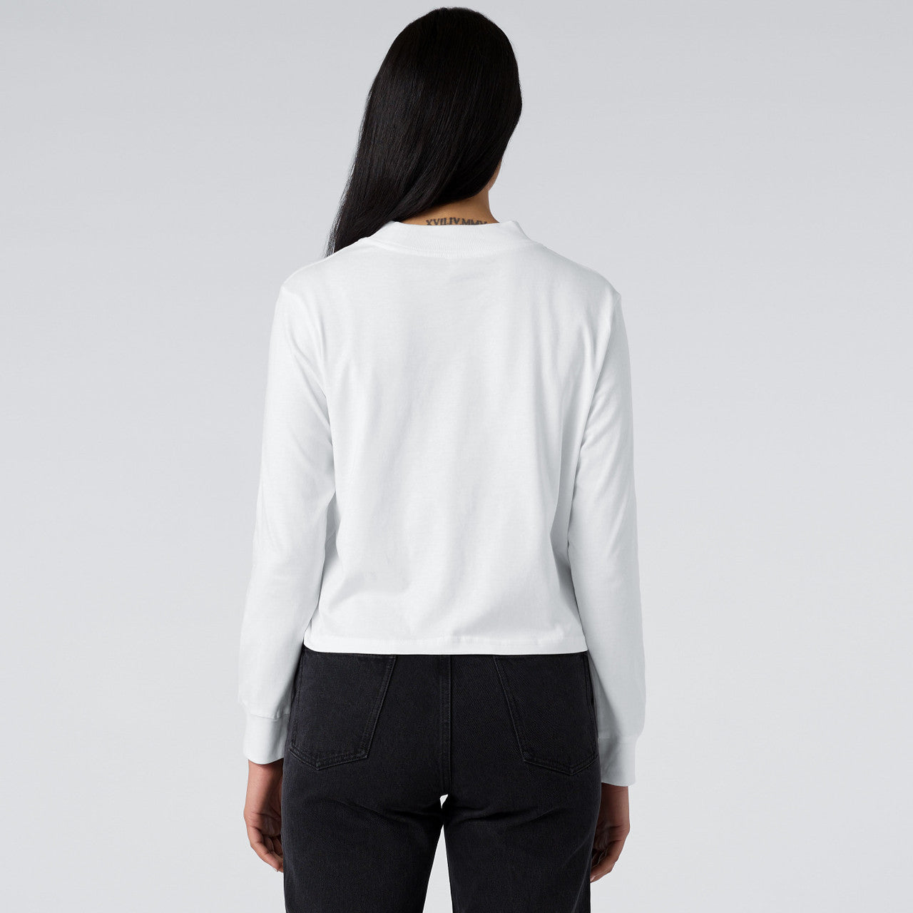 Women's Mock L/S Tee Back