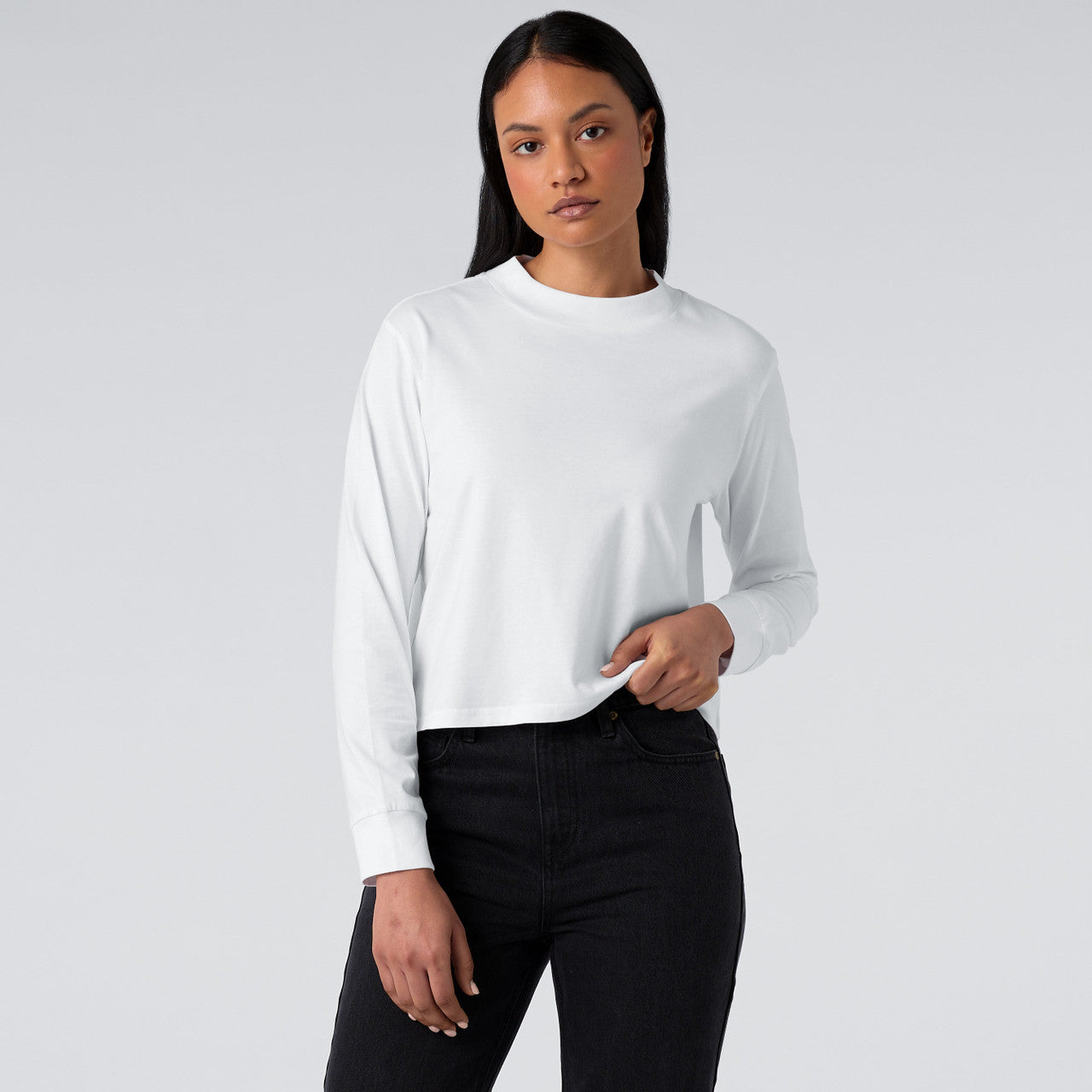 Women's Mock L/S Tee Extra 1