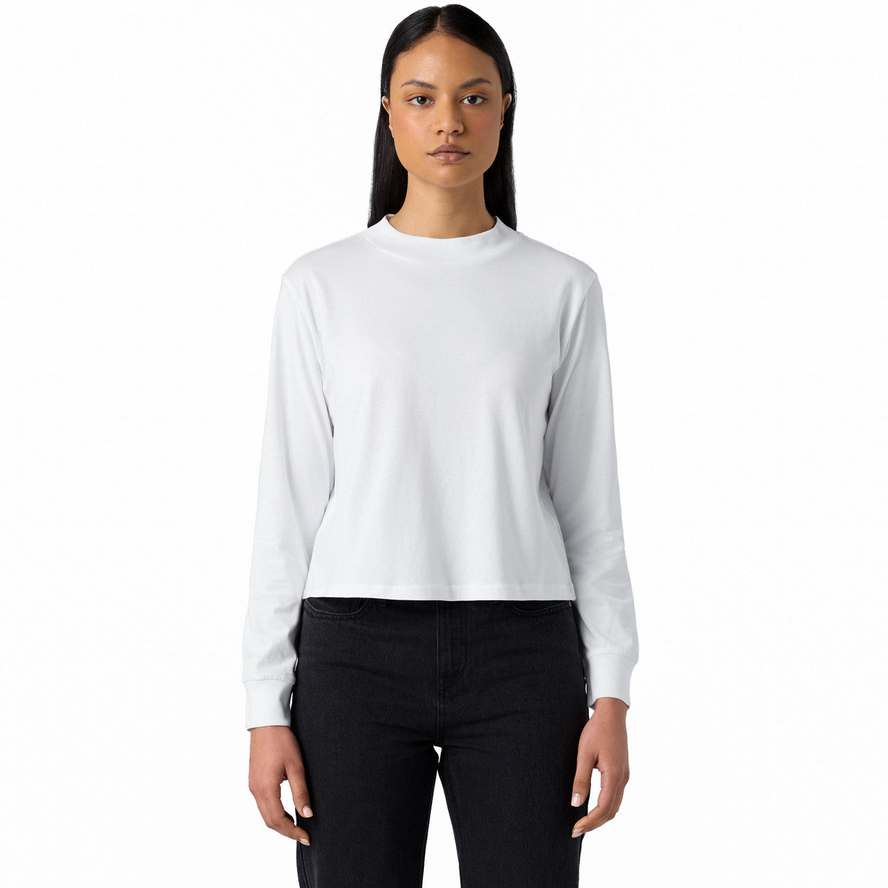 Women's Mock L/S Tee Front