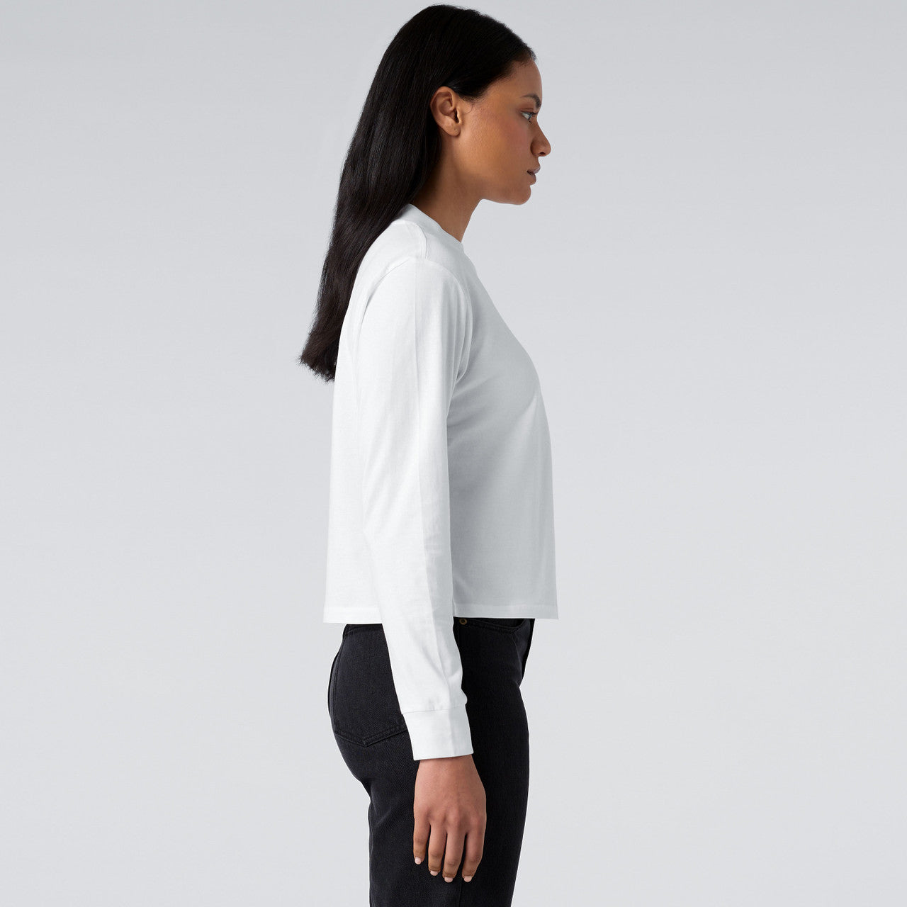 Women's Mock L/S Tee Side