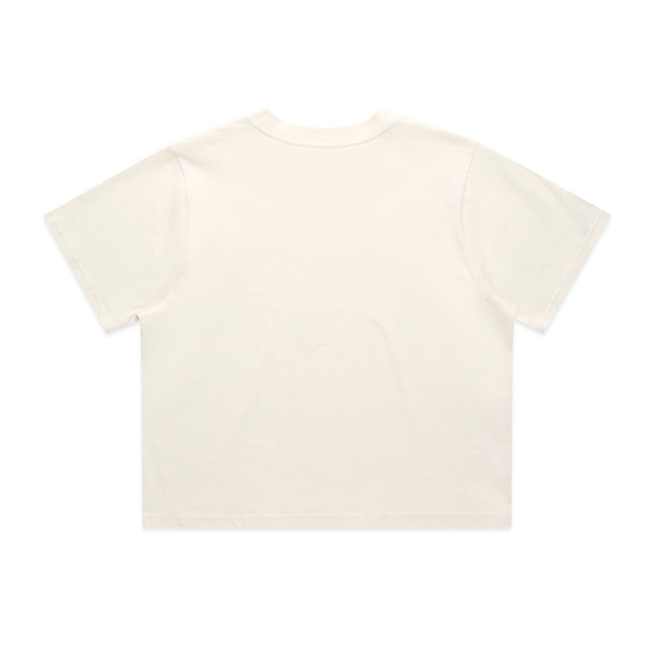 Women's Classic Crop Tee Ecru - Back
