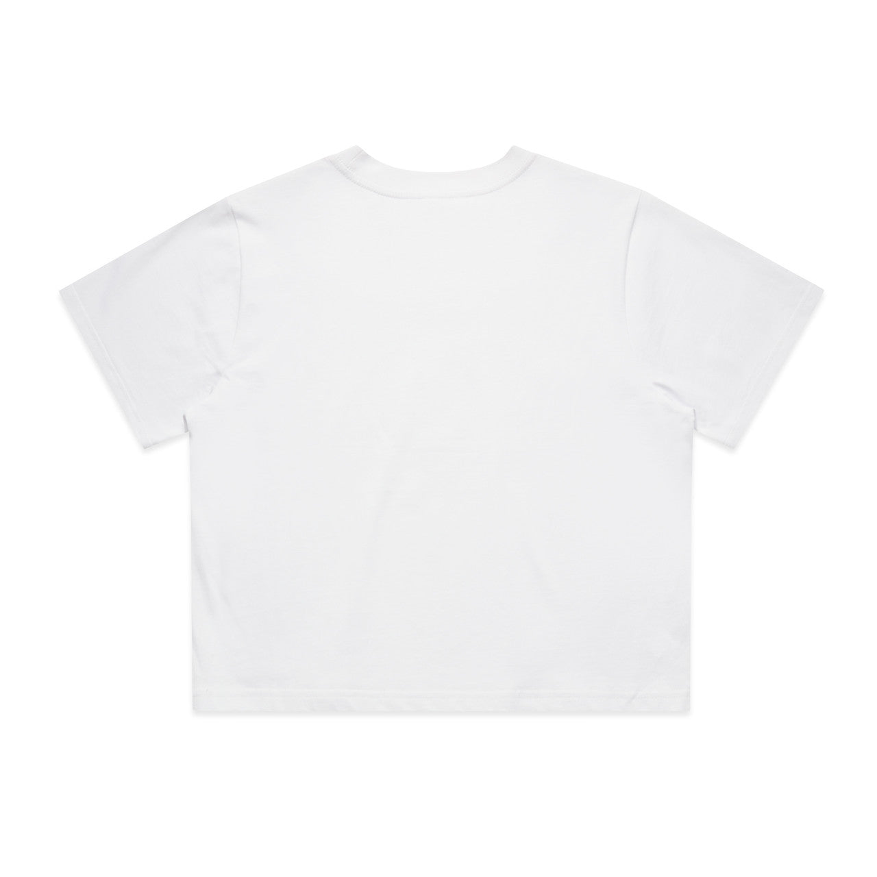 Women's Classic Crop Tee White - Back