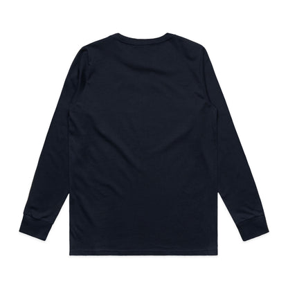 Women's Classic L/S Tee Navy - Back