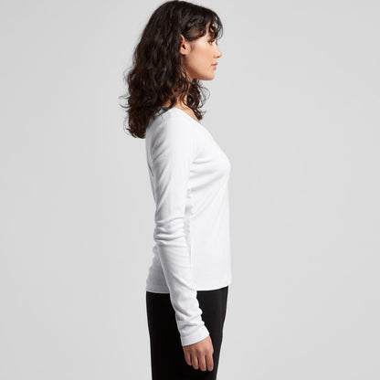 Wo's Organic Baby Rib L/S Tee Side