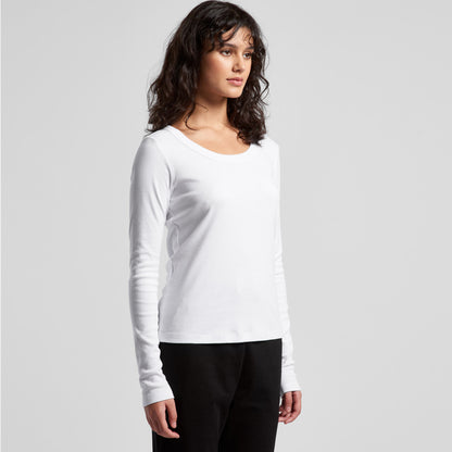 Wo's Organic Baby Rib L/S Tee Turn