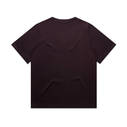 Women's Heavy Tee Plum - Back