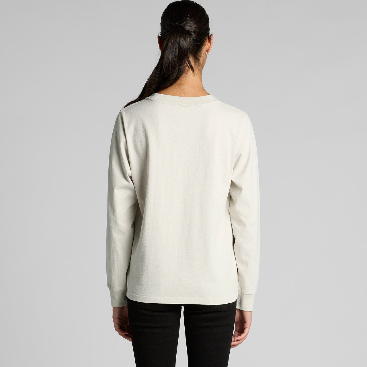 Women's Heavy Faded L/S Tee Back