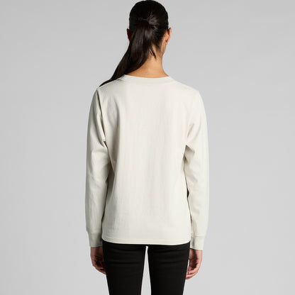 Women's Heavy Faded L/S Tee Back