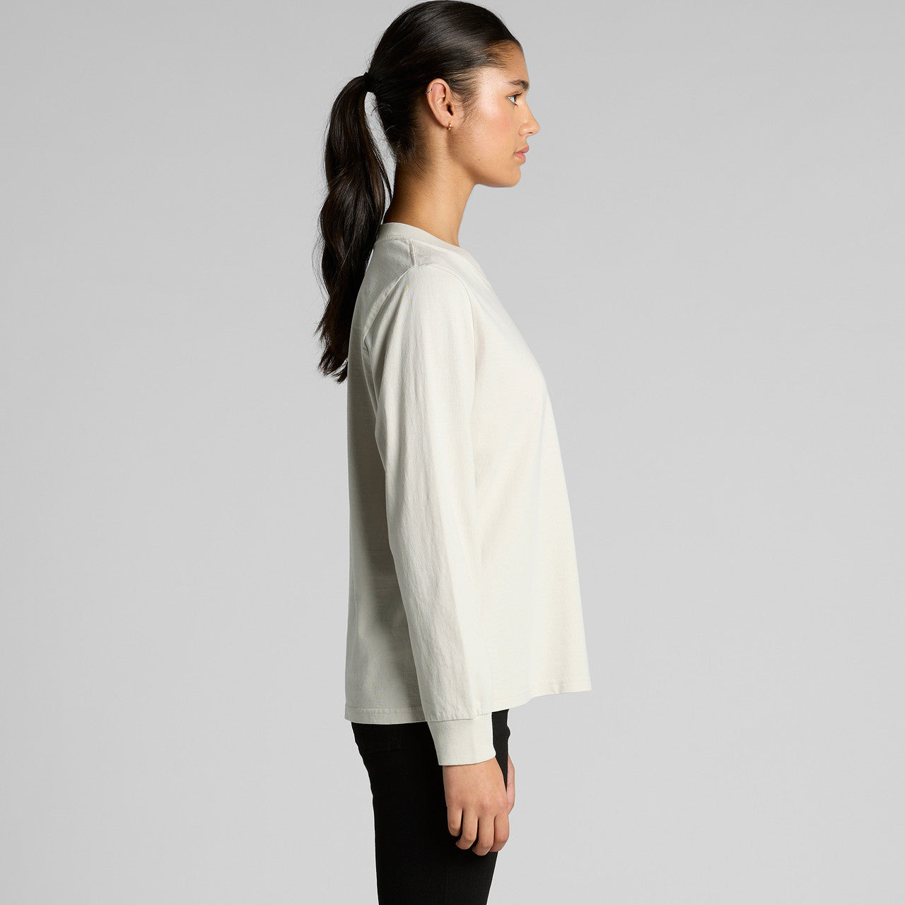 Wo's Heavy Faded L/S Tee Side
