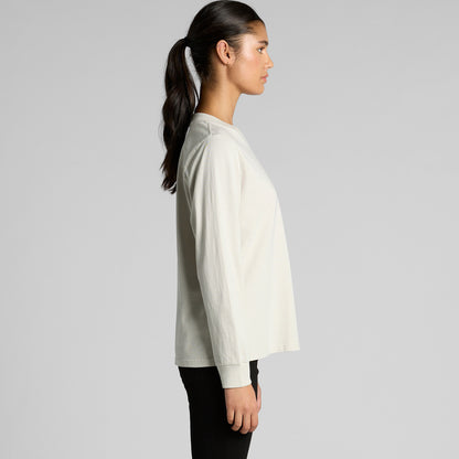 Women's Heavy Faded L/S Tee Side