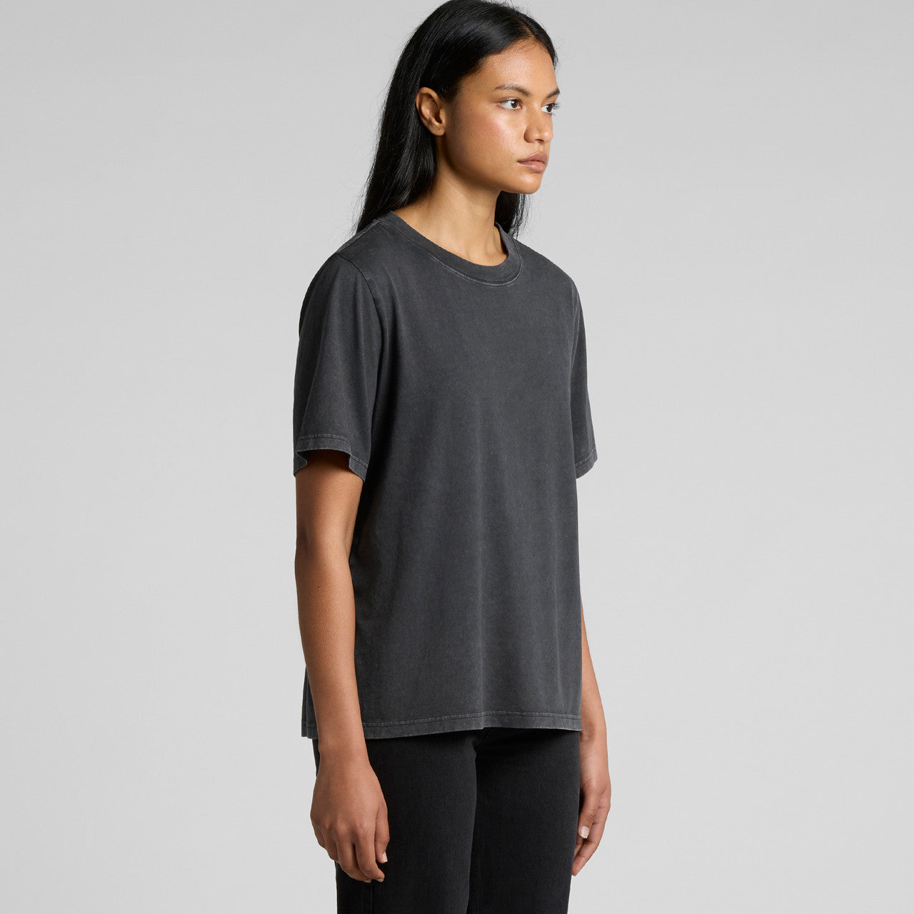 Women's Stone Wash Heavy Tee Turn