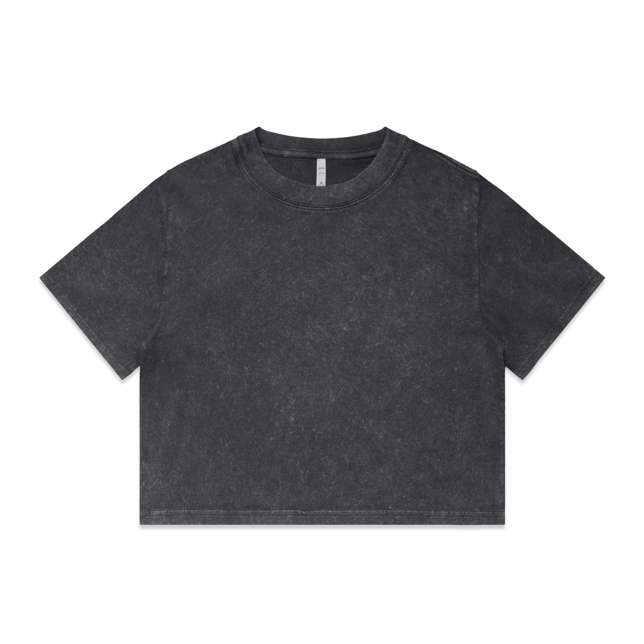 Women's Stone Wash Heavy Crop Black Stone