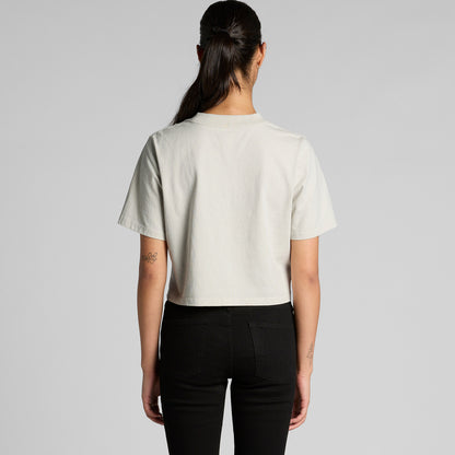Women's Heavy Faded Crop Tee Back