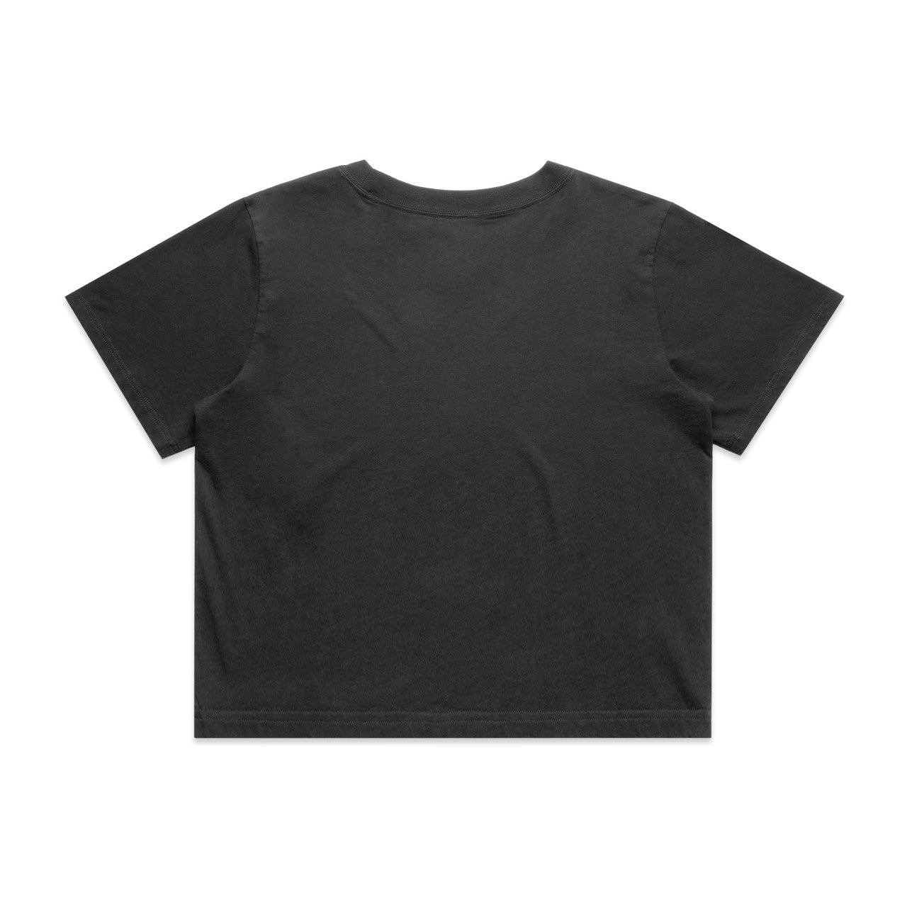 Women's Heavy Faded Crop Tee Faded Black - Back