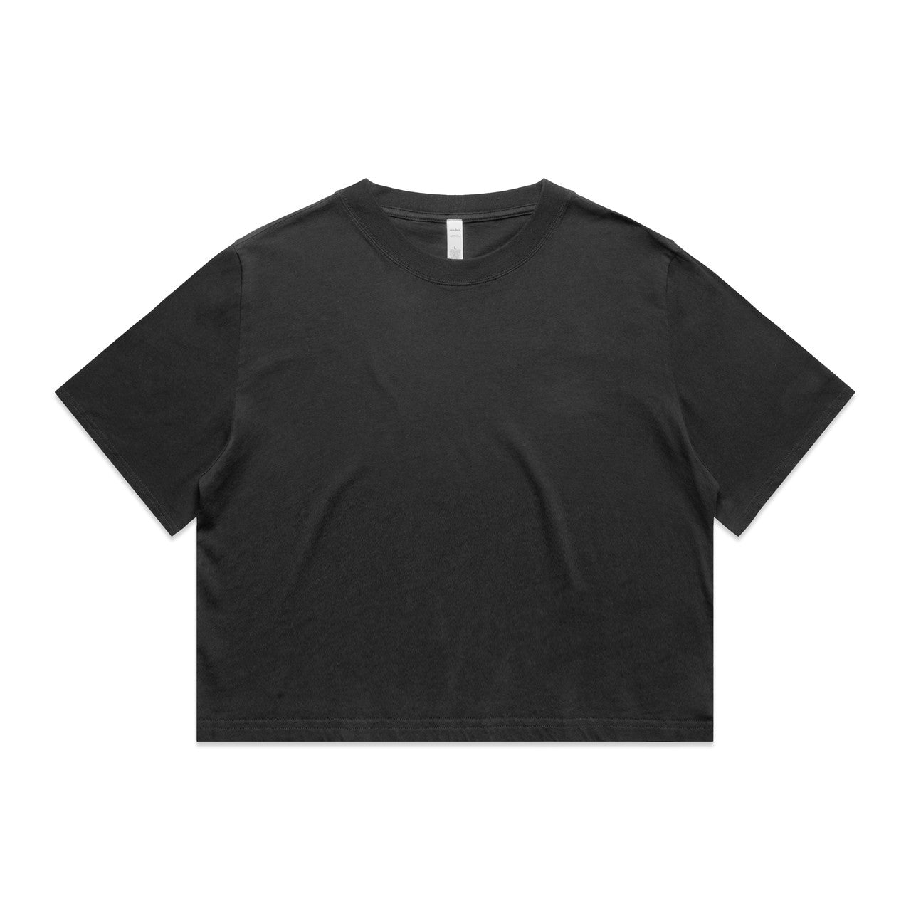 Women's Heavy Faded Crop Tee Faded Black