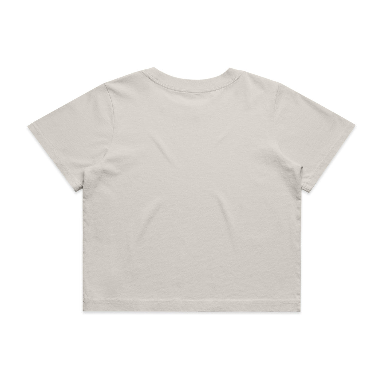 Women's Heavy Faded Crop Tee Faded Bone - Back
