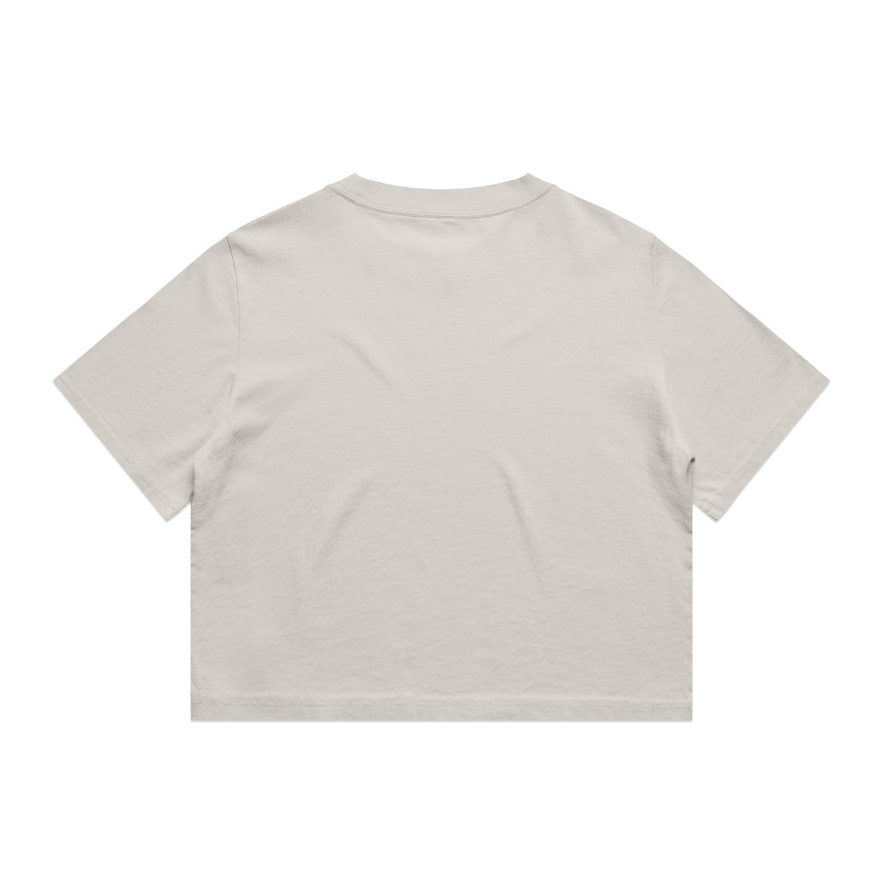 Women's Heavy Faded Crop Tee Faded Bone - Back