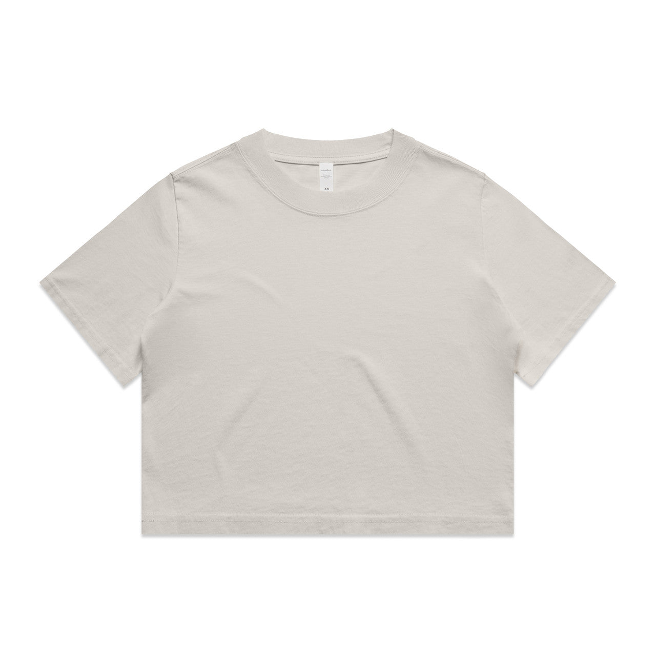 Women's Heavy Faded Crop Tee Faded Bone
