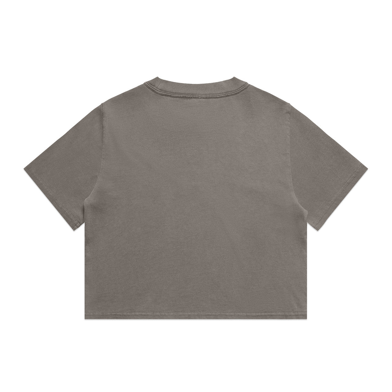 Women's Heavy Faded Crop Tee Faded Grey - Black