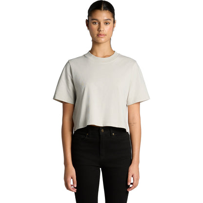 Women's Heavy Faded Crop Tee Front
