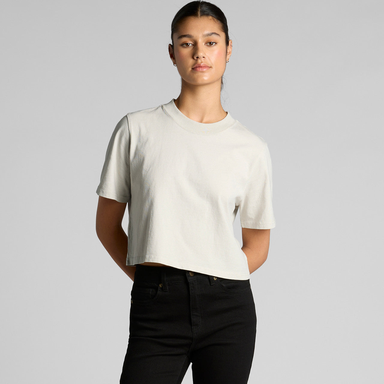 Women's Heavy Faded Crop Tee Back