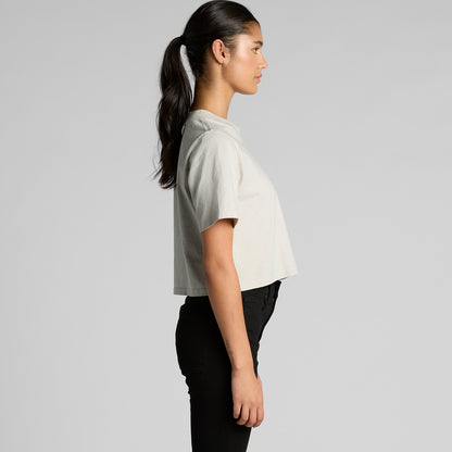 Women's Heavy Faded Crop Tee Side