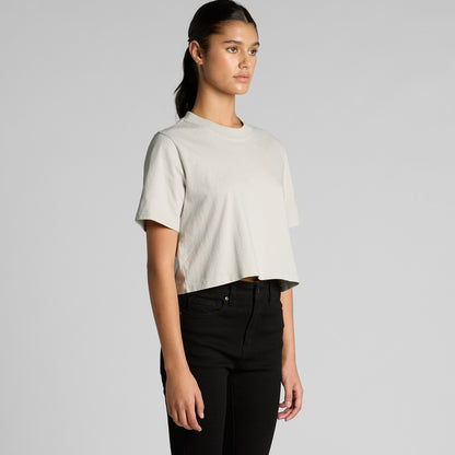 Women's Heavy Faded Crop Tee Turn