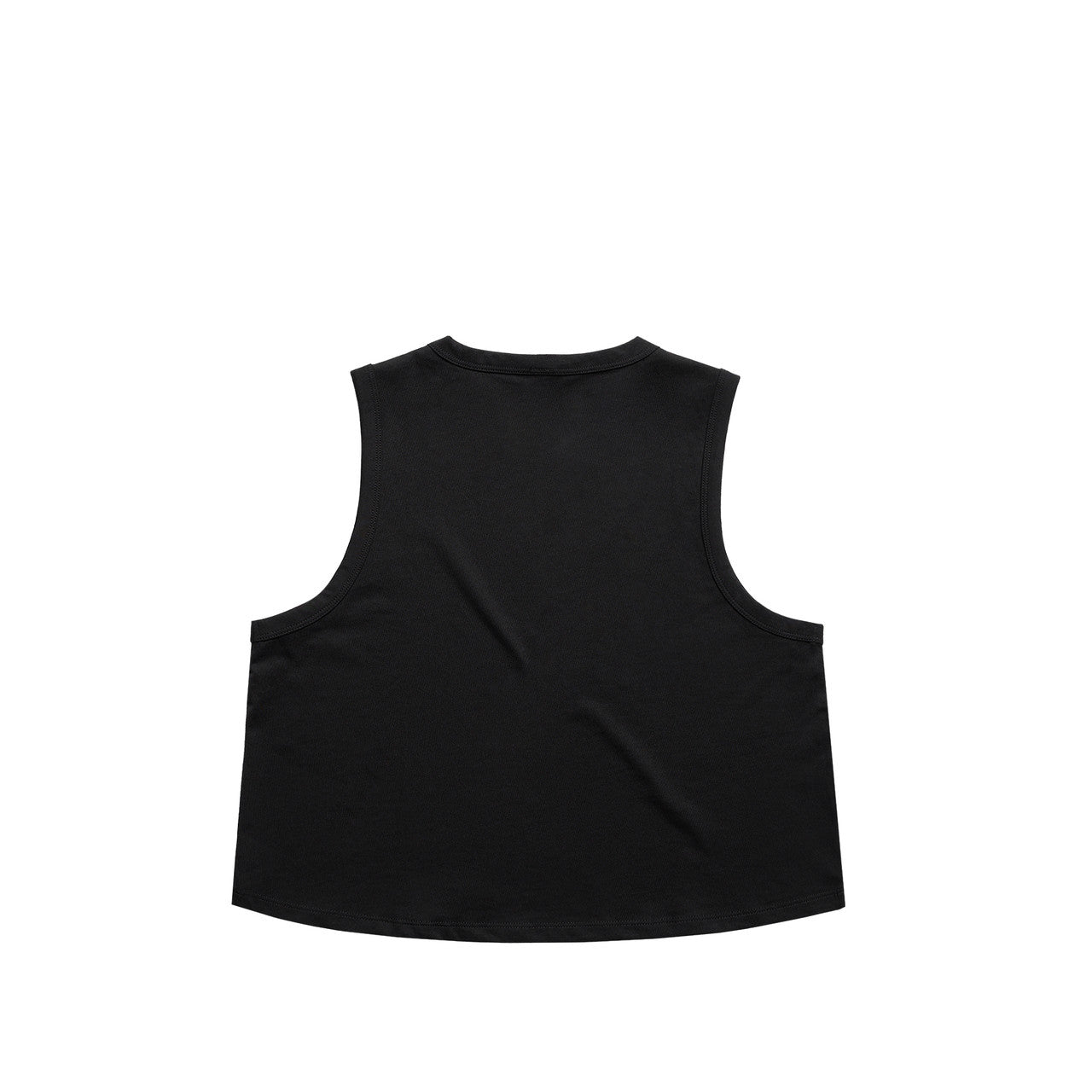 Women's Martina Crop Tank Black - Back