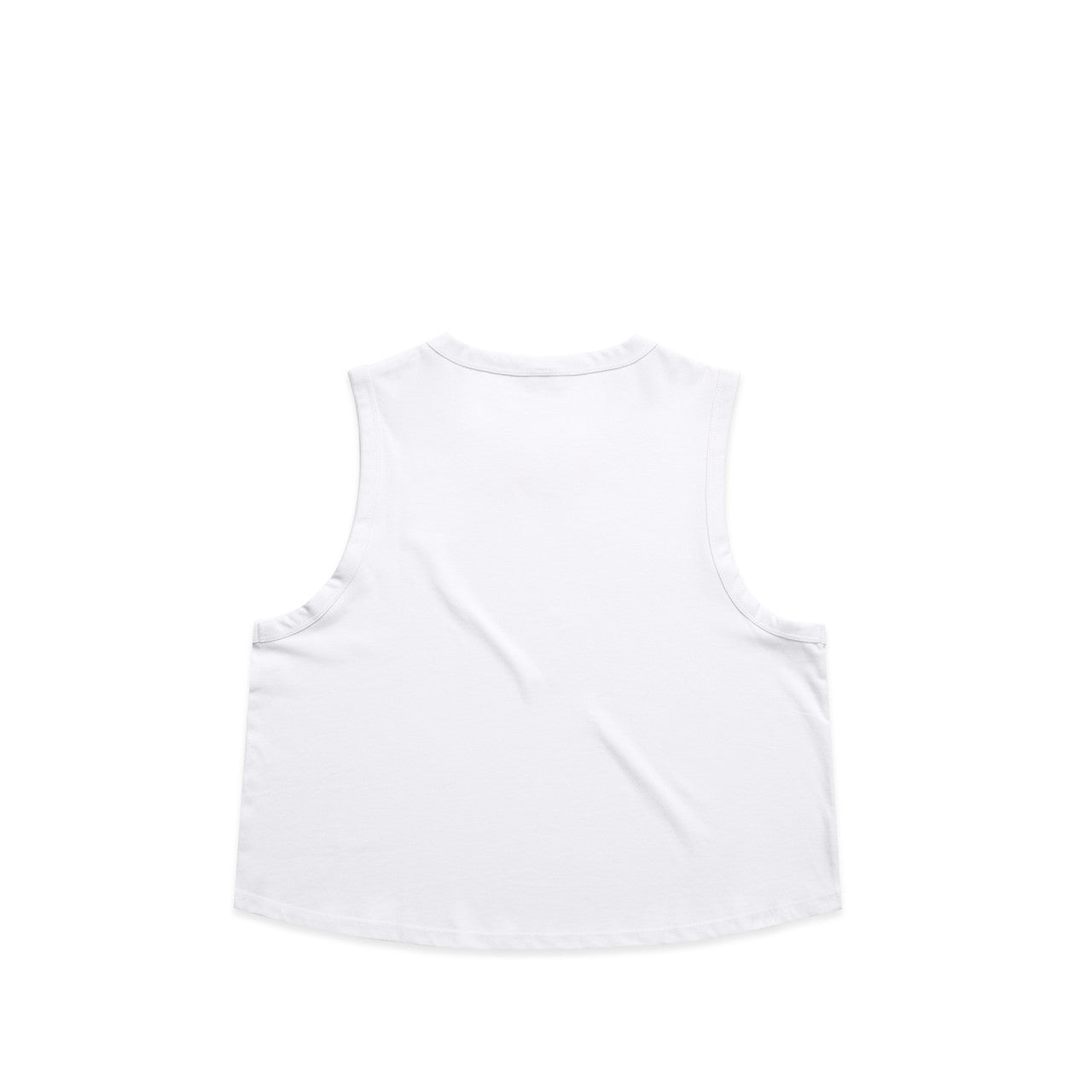 Women's Martina Crop Tank White - Back