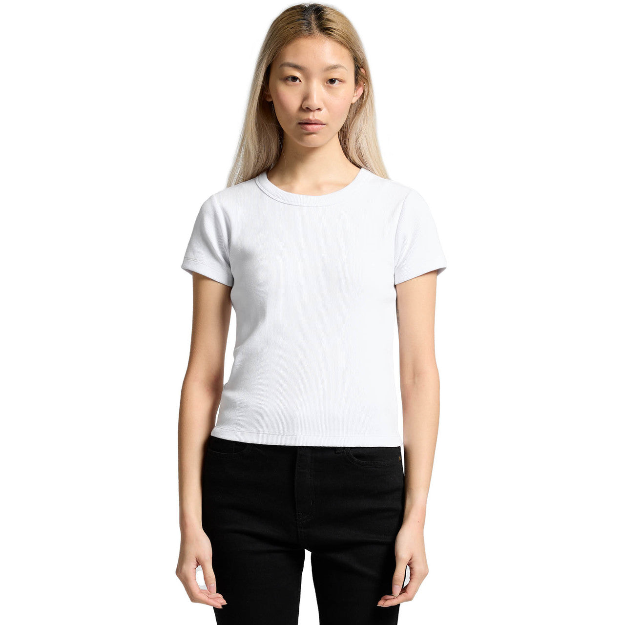 Women's Organic Rib Tee Front