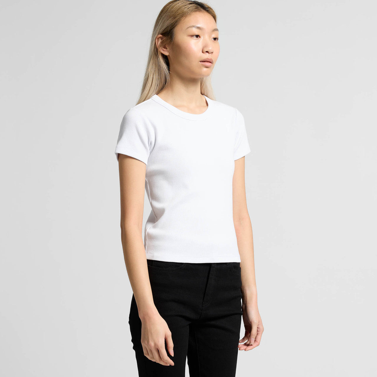 Women's Organic Rib Tee Turn