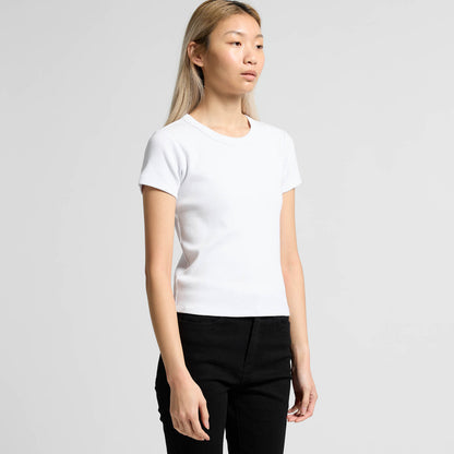 Women's Organic Rib Tee Turn