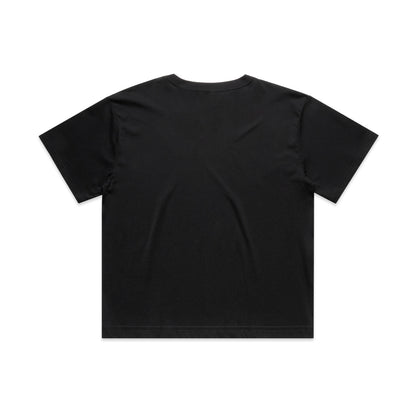 Women's Martina Crop Tee Black - Back