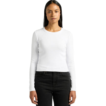 Wo's Organic Rib L/S Tee Front